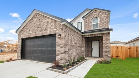 A house with a garage.