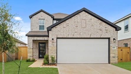 A house with a garage.