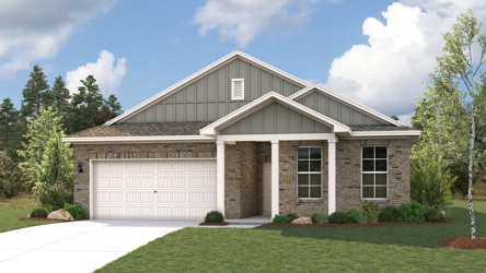 A house with a garage.