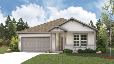 A house with a garage.