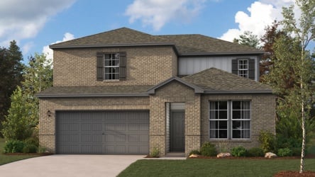 A house with a garage.