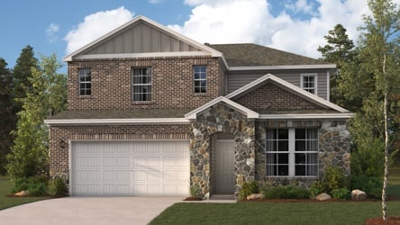 A house with a garage.