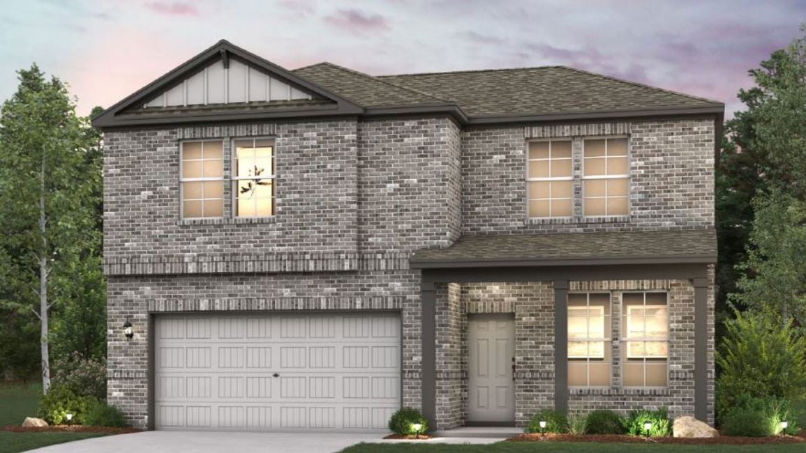 A house with a garage.