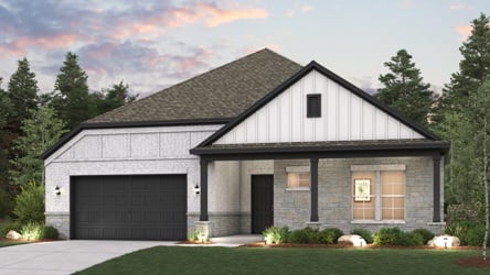 A house with a garage.