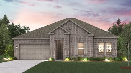 A house with a garage.