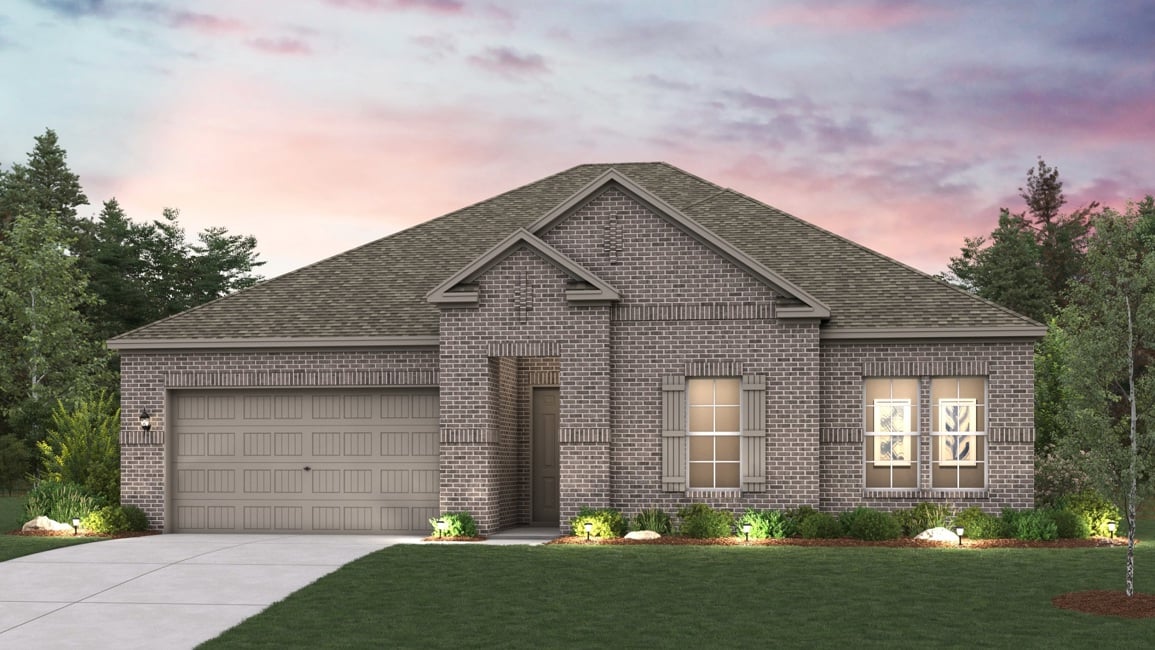 A house with a garage.