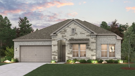 A house with a garage.