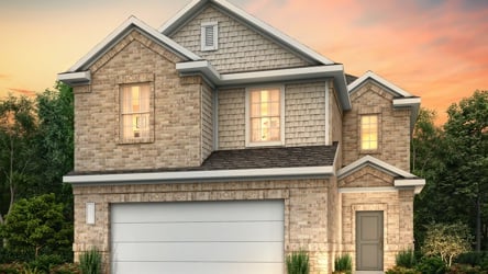 A house with a garage.