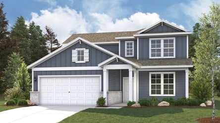 A house with a garage.