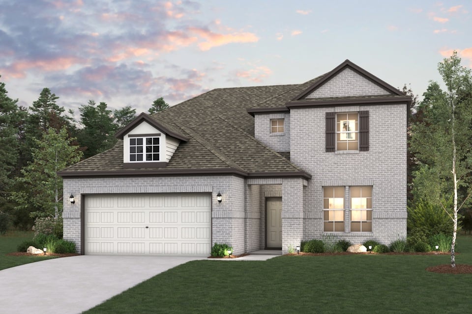 A house with a garage.