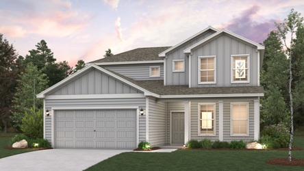 A house with a garage.