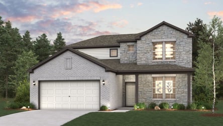 A house with a garage.