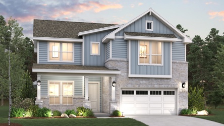 A house with a garage.