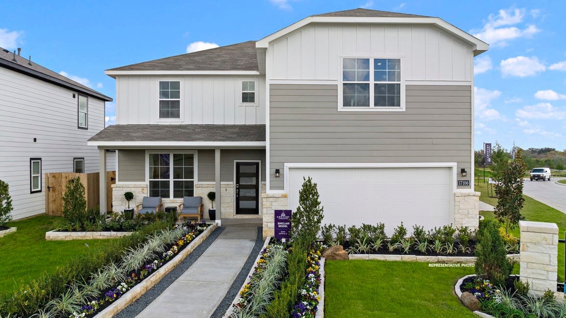 A house with a driveway and a driveway.