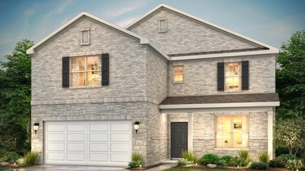 A house with a garage.