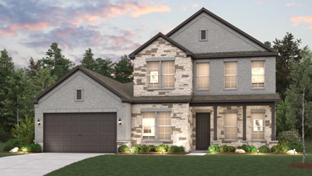 A house with a garage.