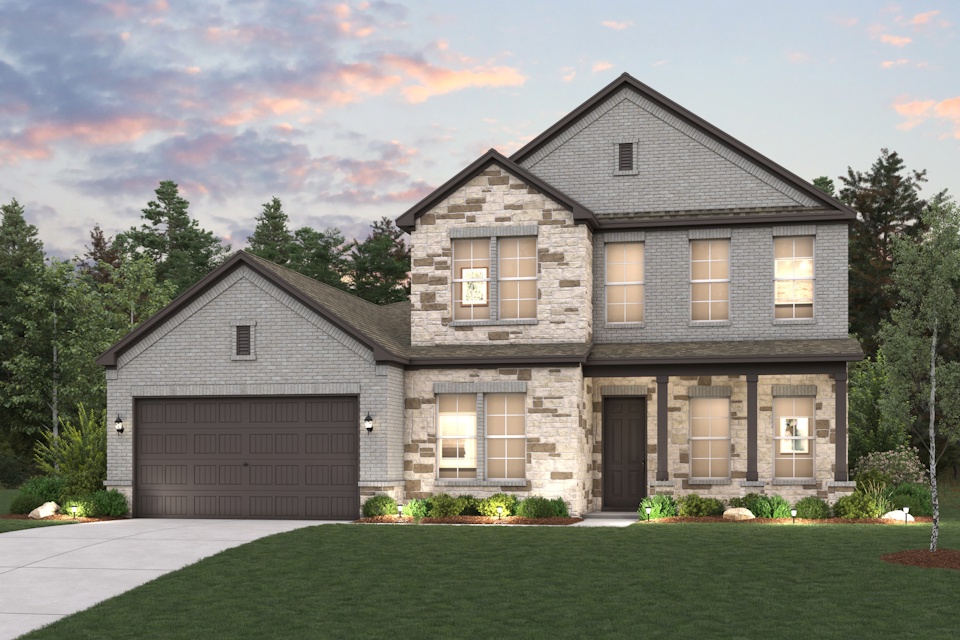 A house with a garage.