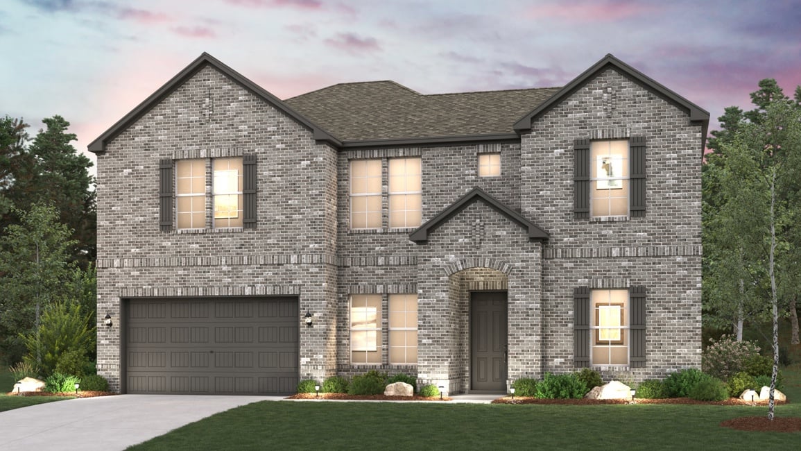 A house with a garage.