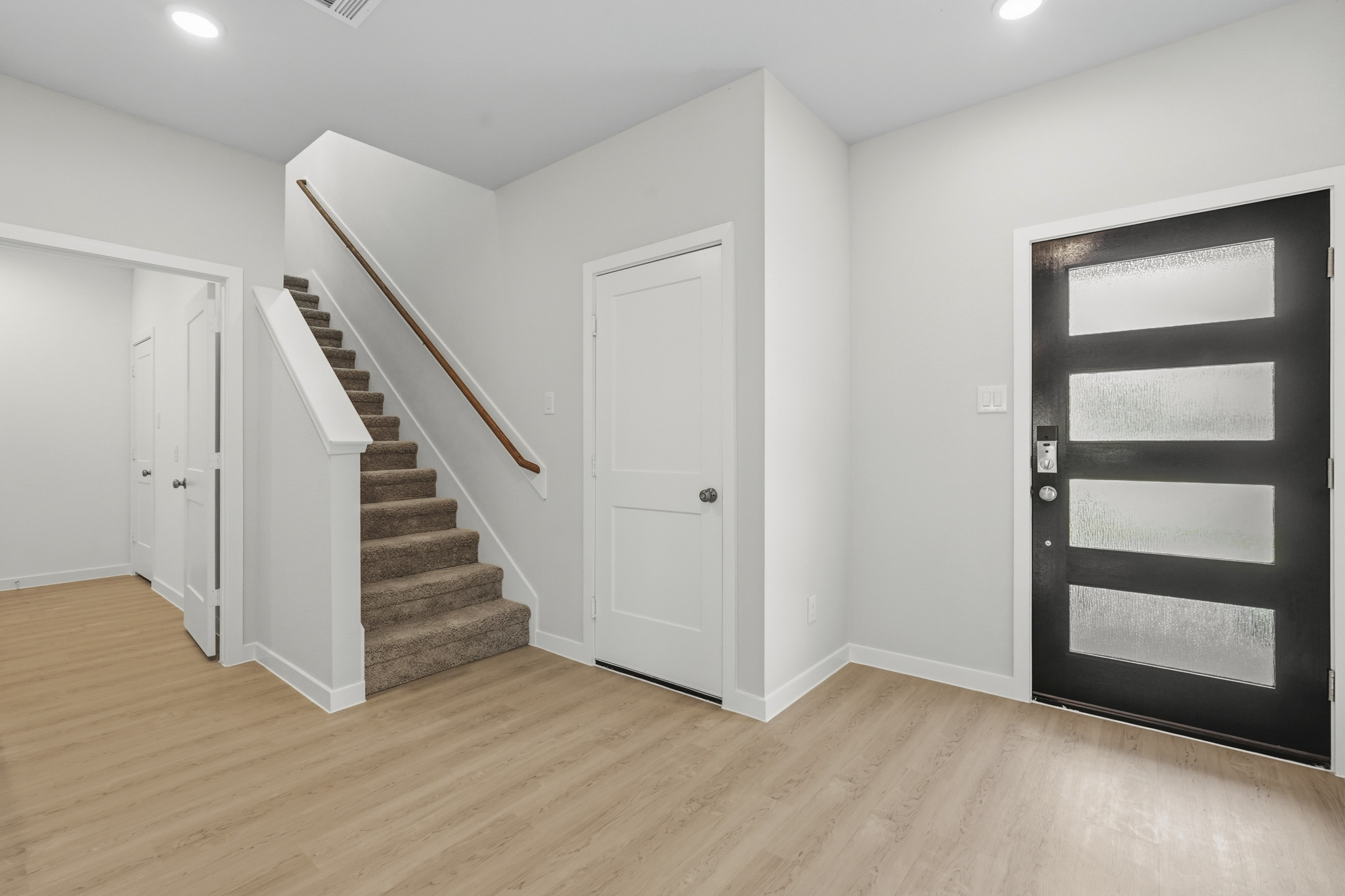 A staircase in a house.