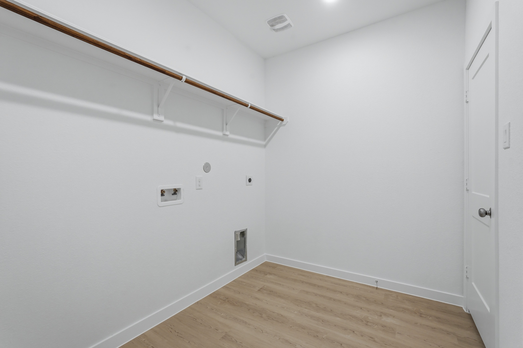 A room with white walls.