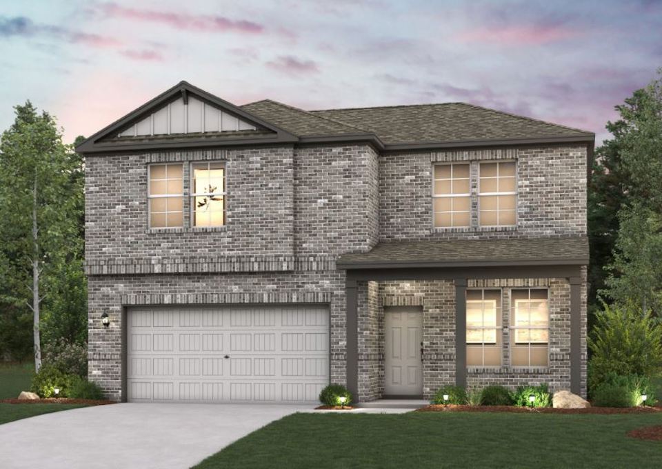 A house with a garage.