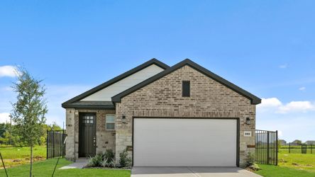 A building with a garage.
