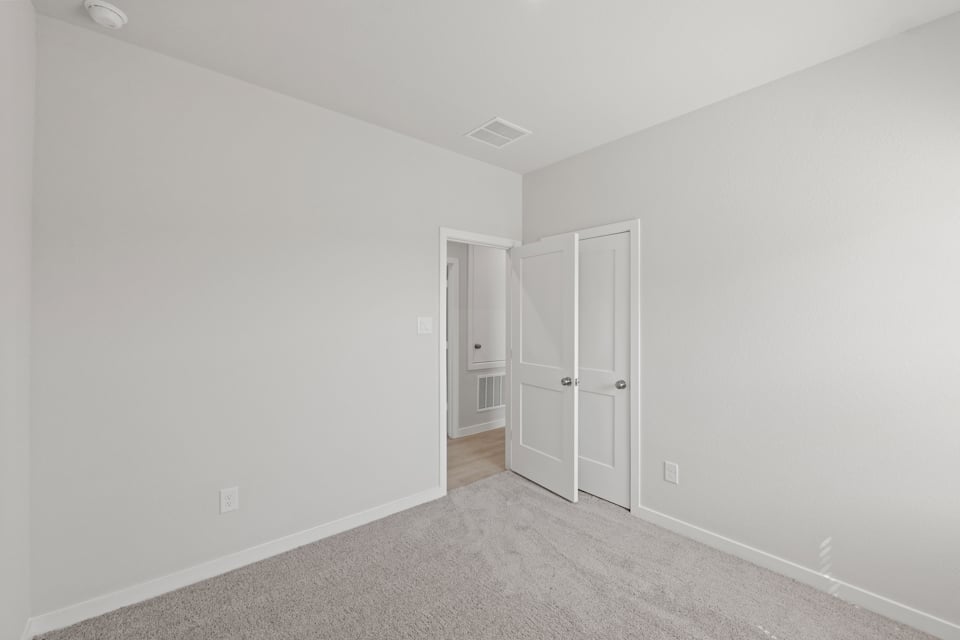 A room with white walls.