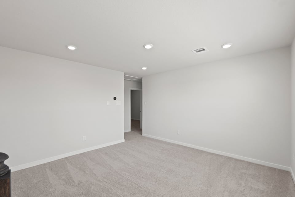 A room with white walls.