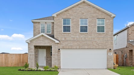 A house with a garage.