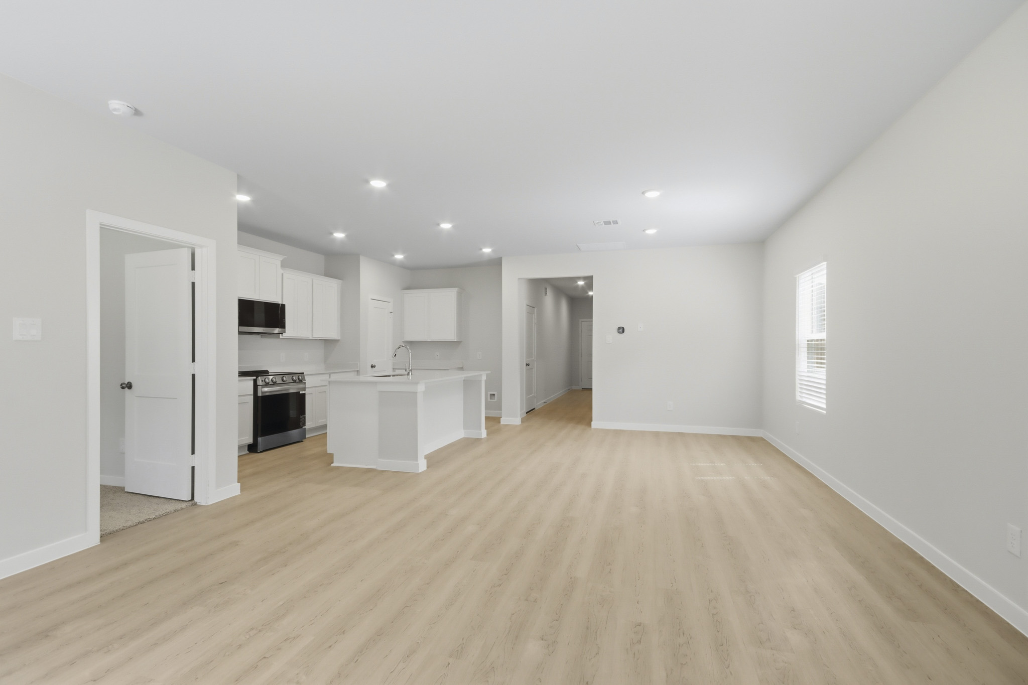 A large empty kitchen.