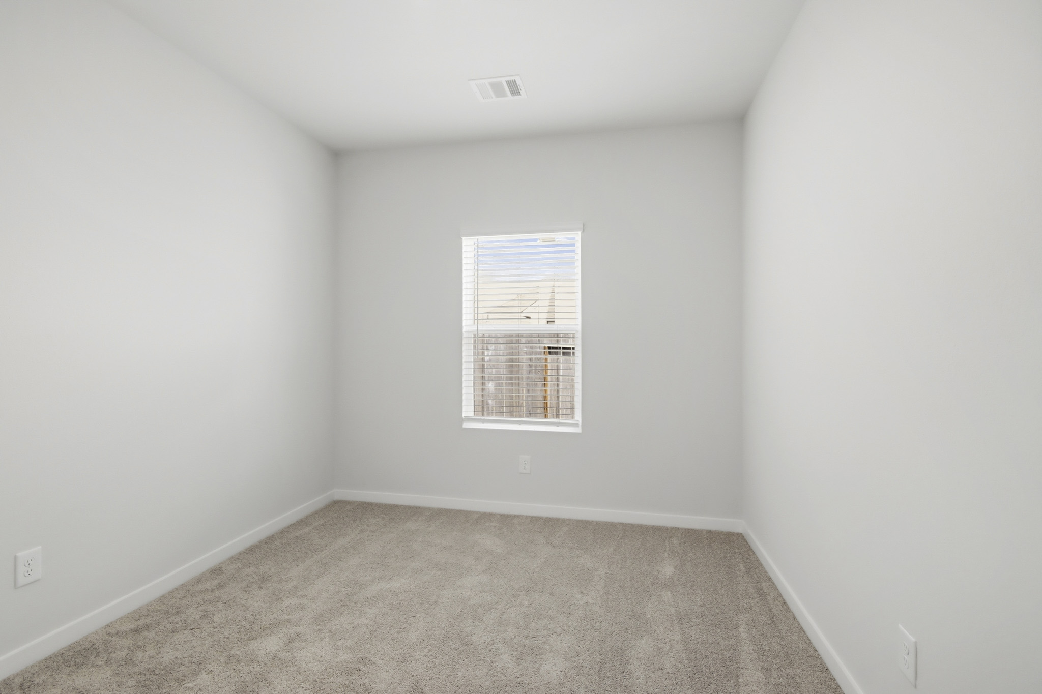 A room with a window.