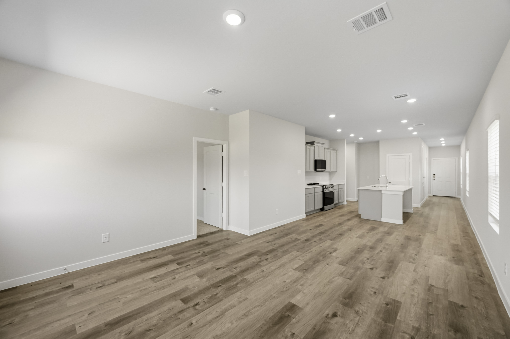 A large empty room.