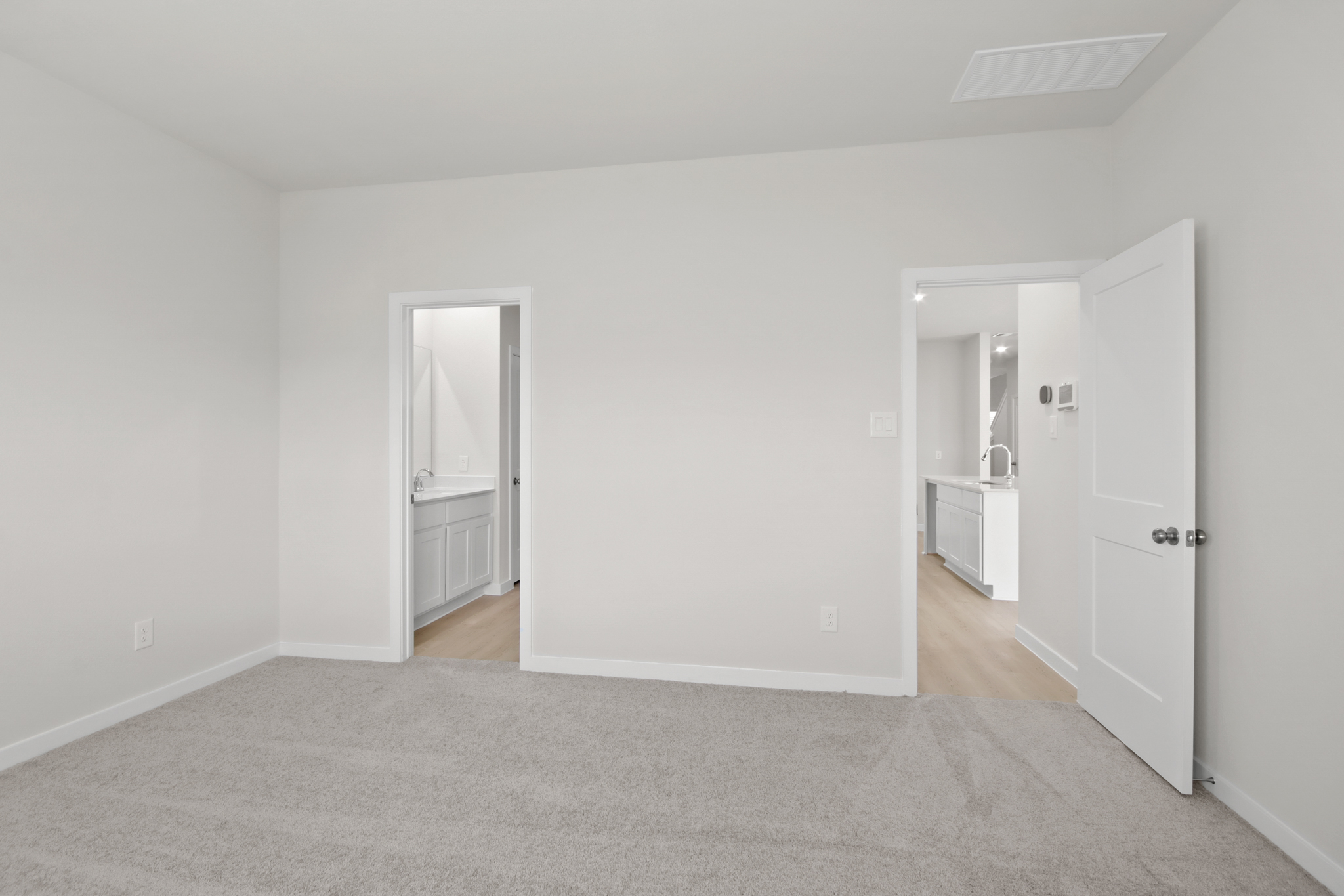 A room with white walls.