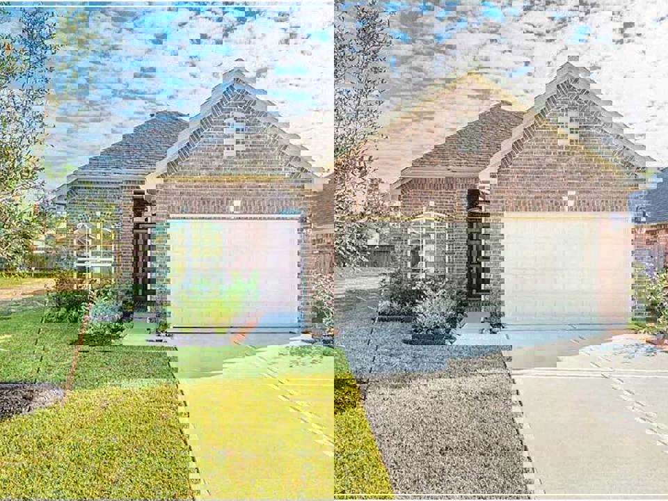 A house with a garage.