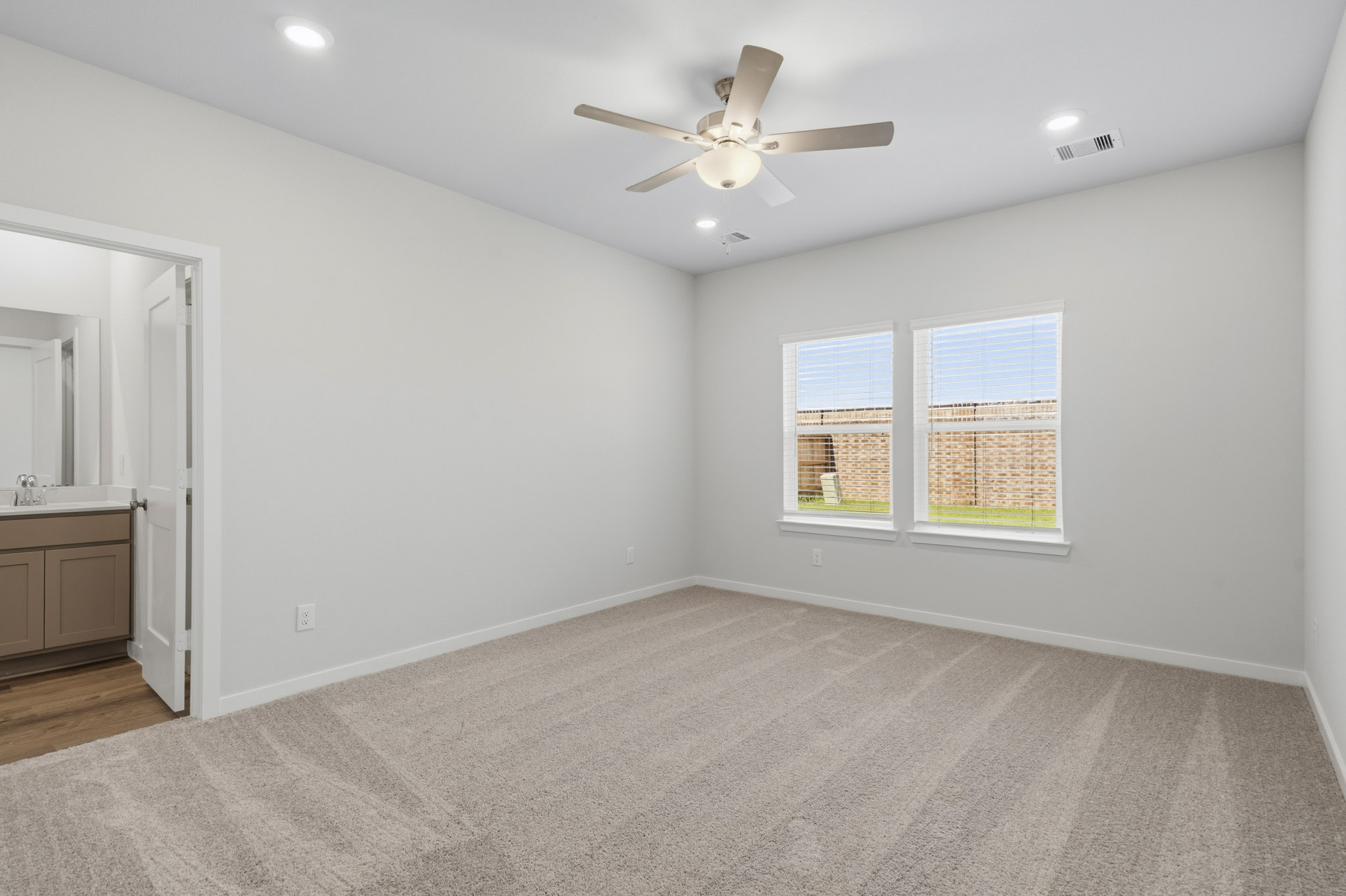 A large empty living room.