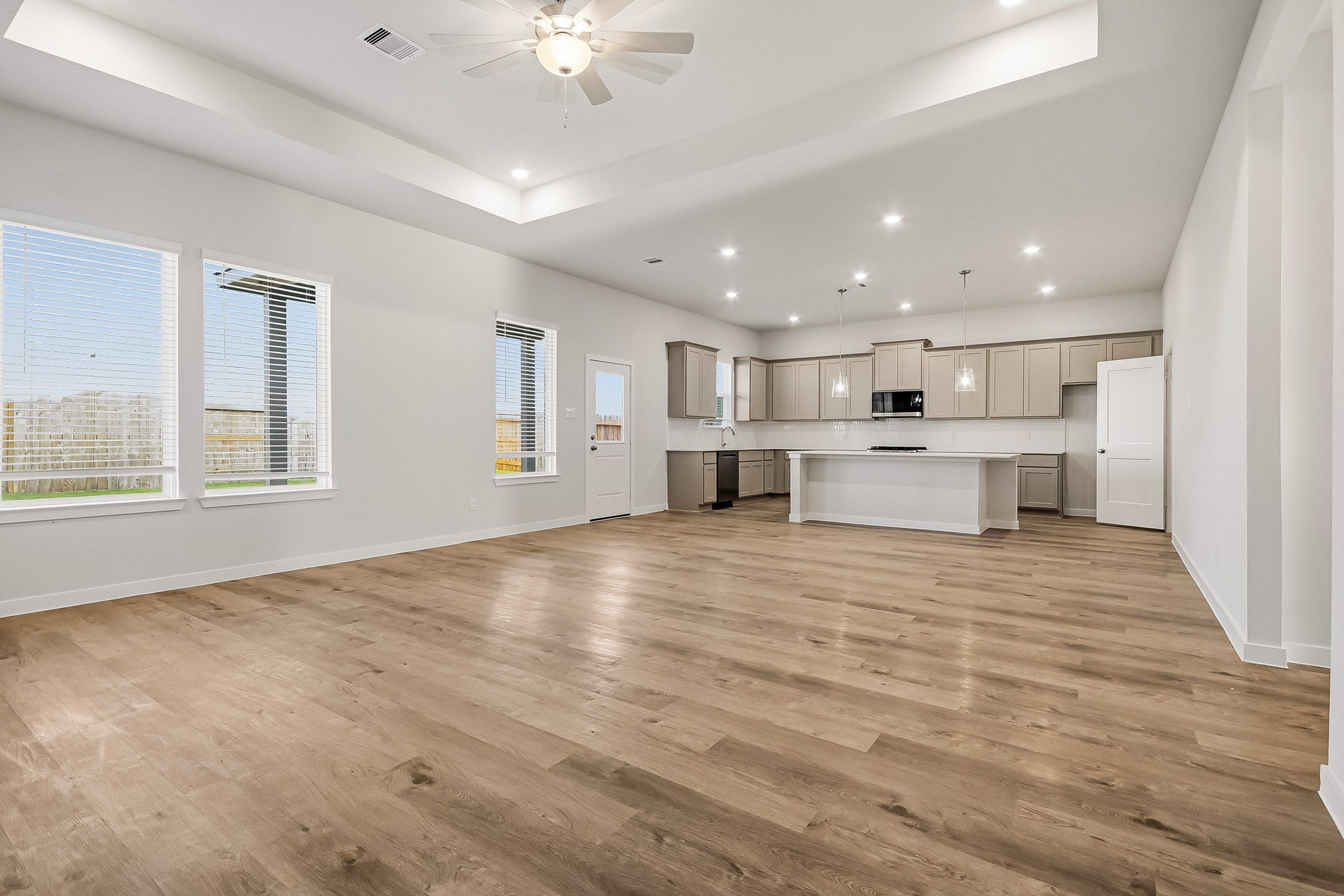 A large empty kitchen.