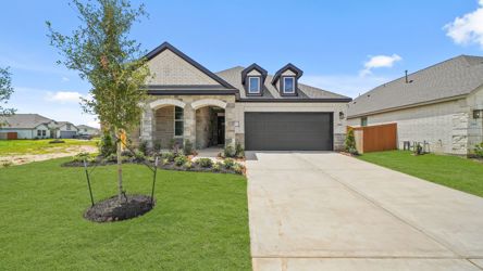 A house with a driveway.