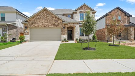 A house with a driveway.