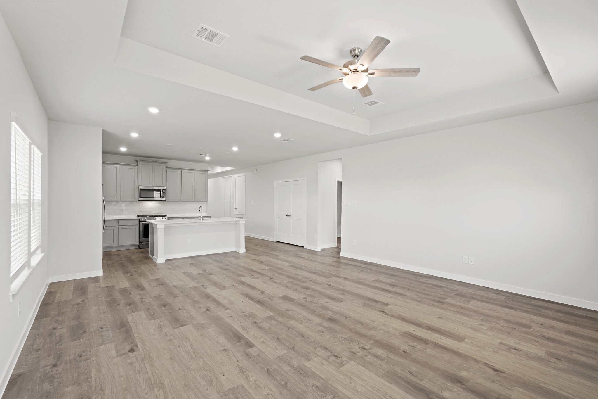 A large empty kitchen.