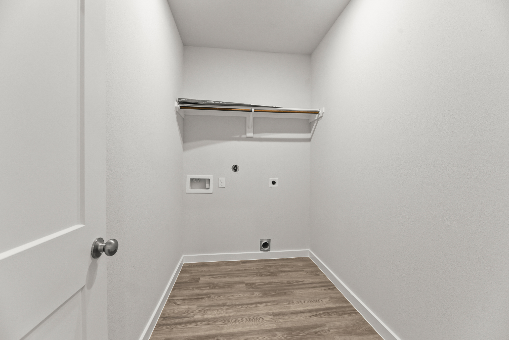 A room with white walls.