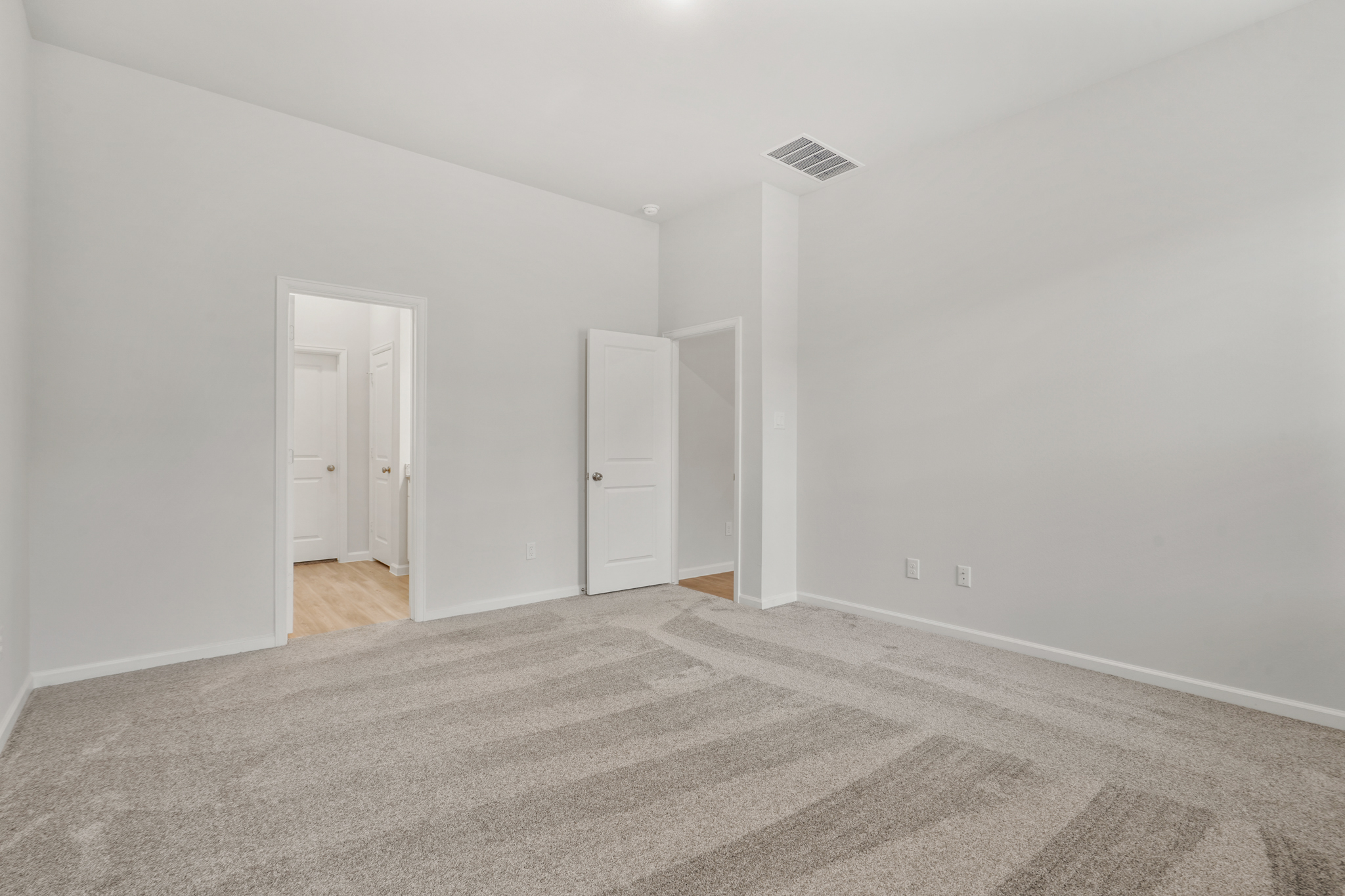 A room with white walls.