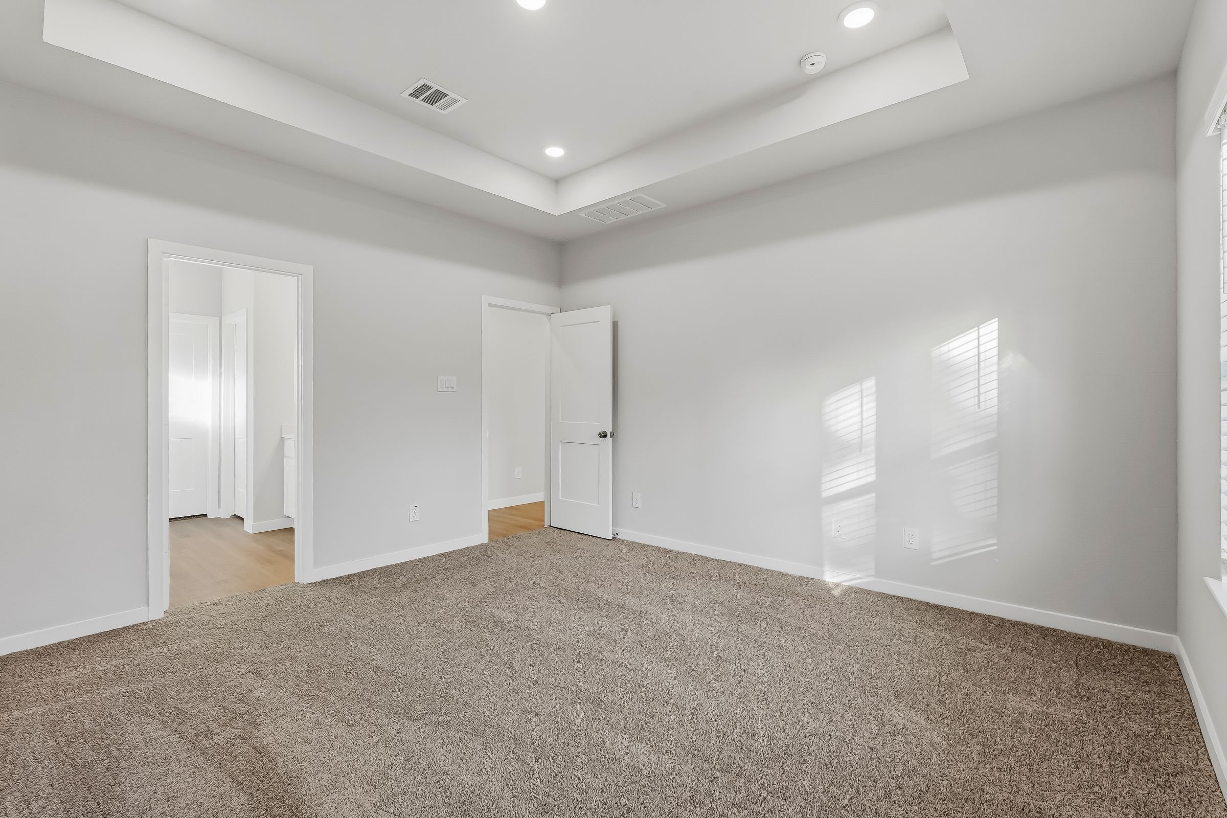 A room with white walls.