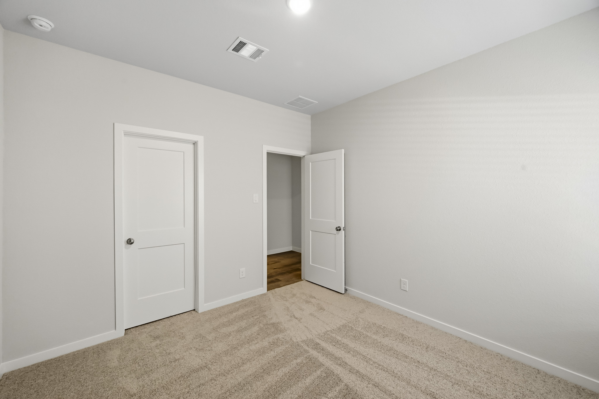 A room with white walls.