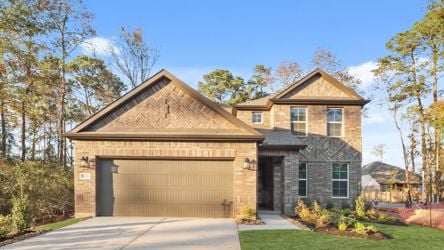 A house with a garage.