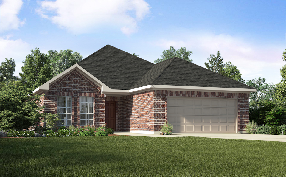 The Austin Elevation D at The Woodlands Hills