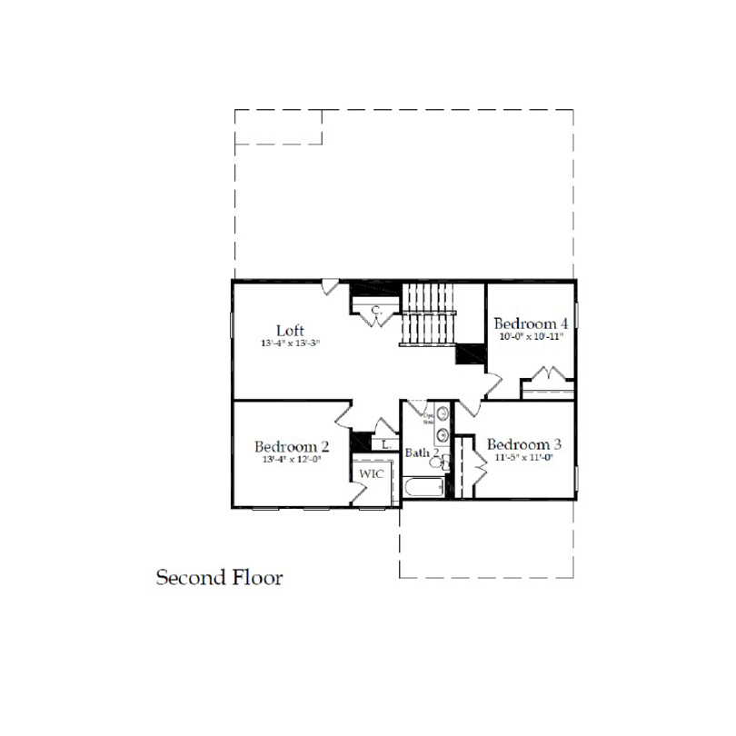 the woodland hills-magnolia_2466_second floor-01
