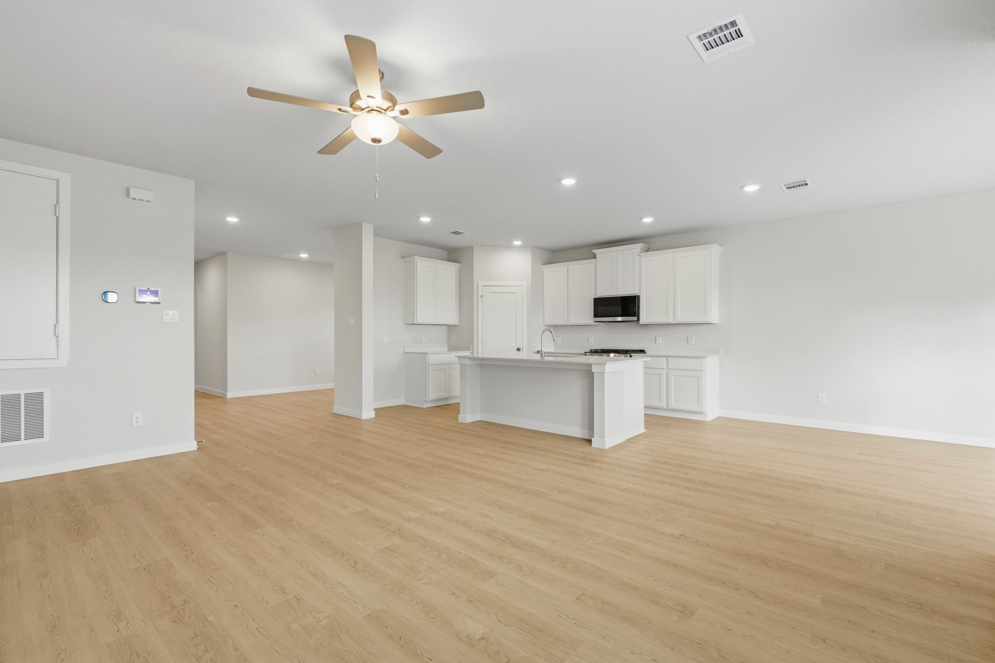 A large empty kitchen.