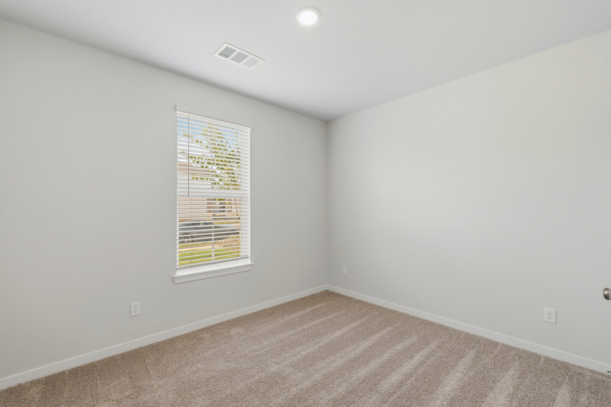 A room with a window.
