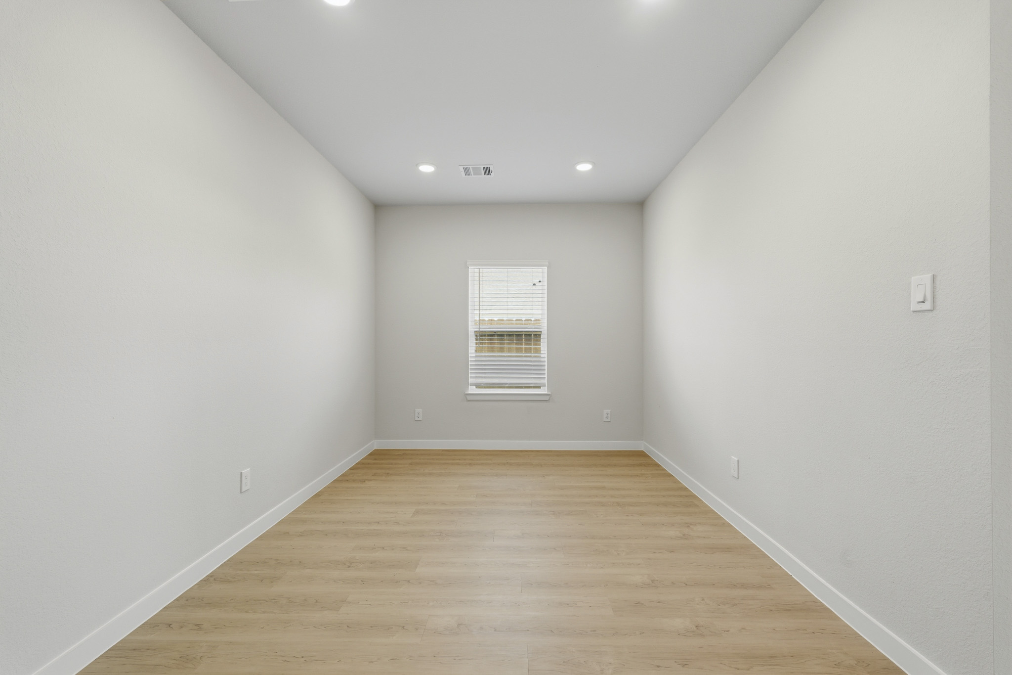 A room with white walls.