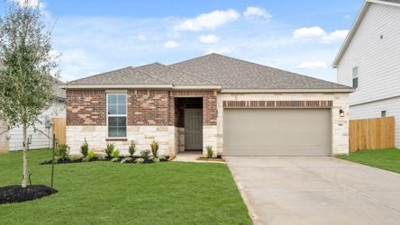 A house with a garage.